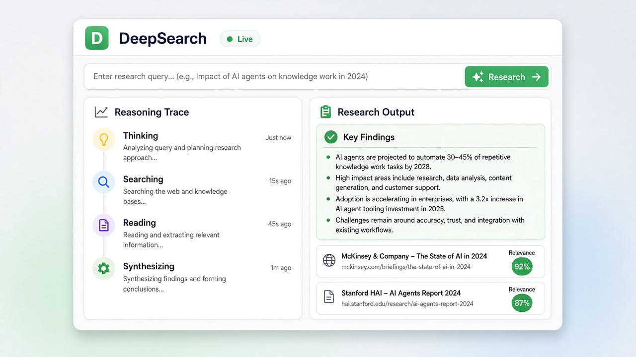 DeepSearch mockup