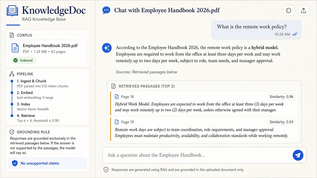KnowledgeDoc mockup